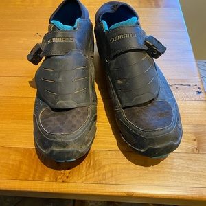 Shimano clip-in mountain bike shoes